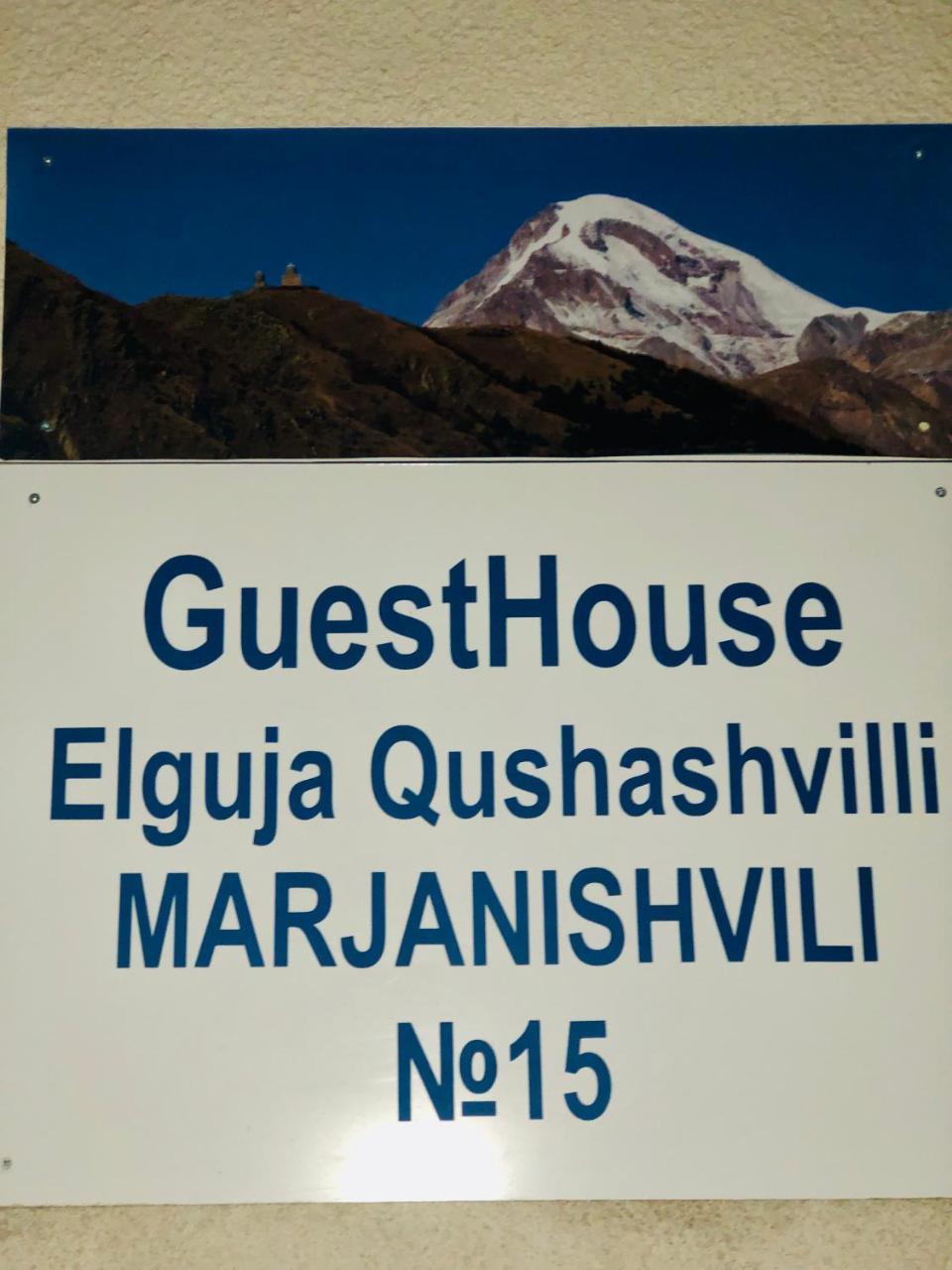 Guest House Elguja Qushashvili Kazbegi Kültér fotó
